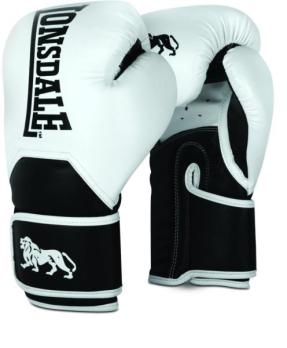 Перчатки тренировочные Lonsdale Leathbridge 12oz бел.