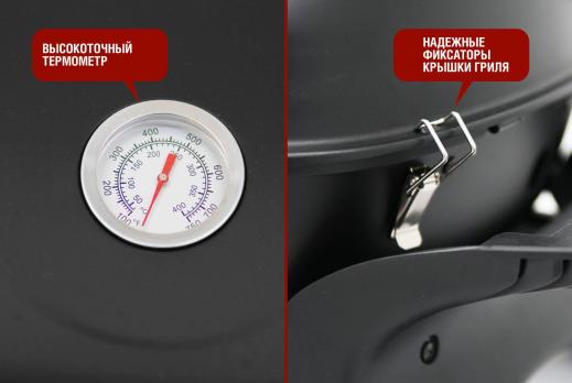 Портативный газовый гриль 2 горелки