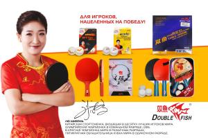 Набор для н/т Double Fish 2 ракетки и 3 мяча (236А)