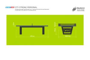 Стол теннисный City Strong Personal Всепогодный