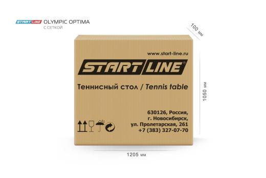 Стол теннисный Olympic Optima Зелёный с сеткой