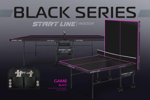 Стол теннисный Game с сеткой Black