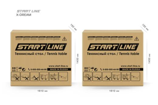 Стол теннисный X-dream Start Line (№5, ЛДСП Черный)