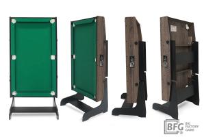 Бильярд BFG Compact Moby 4 (Анкор) (Пул, анкор/черный (ЛДСП), ЛДСП_16, Manchester 45 Yellow green ш1,98м, Х/б сетка)