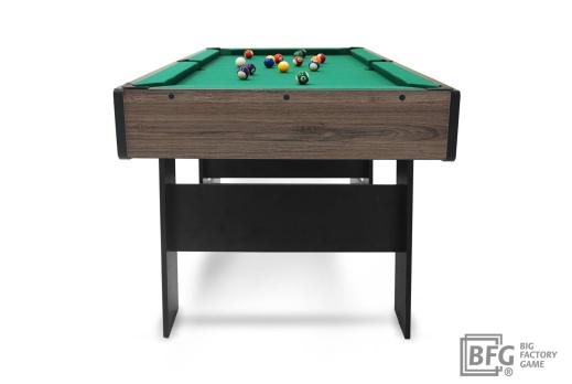 Бильярд BFG Compact Moby 4 (Анкор) (Пул, анкор/черный (ЛДСП), ЛДСП_16, Manchester 45 Yellow green ш1,98м, Х/б сетка)