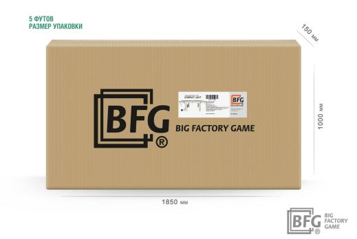 Бильярд BFG Compact Light 5 (Серый) (Пул, серый (ЛДСП), ЛДСП_16, Manchester 45 Yellow green ш1,98м, Х/б сетка)