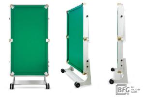Бильярд BFG Compact Light 5 (Серый) (РП, серый (ЛДСП), ЛДСП_16, Manchester 45 Yellow green ш1,98м, Х/б сетка)