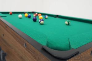 Бильярд BFG Compact Moby 4 (Аризона) (Пул, аризона/черный (ЛДСП), ЛДСП_16, Manchester 45 Yellow green ш1,98м, Х/б сетка)