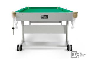 Бильярд BFG Compact Light 6 (Серый) (Пул, серый (ЛДСП), ЛДСП_16, Manchester 45 Yellow green ш1,98м, Х/б сетка)