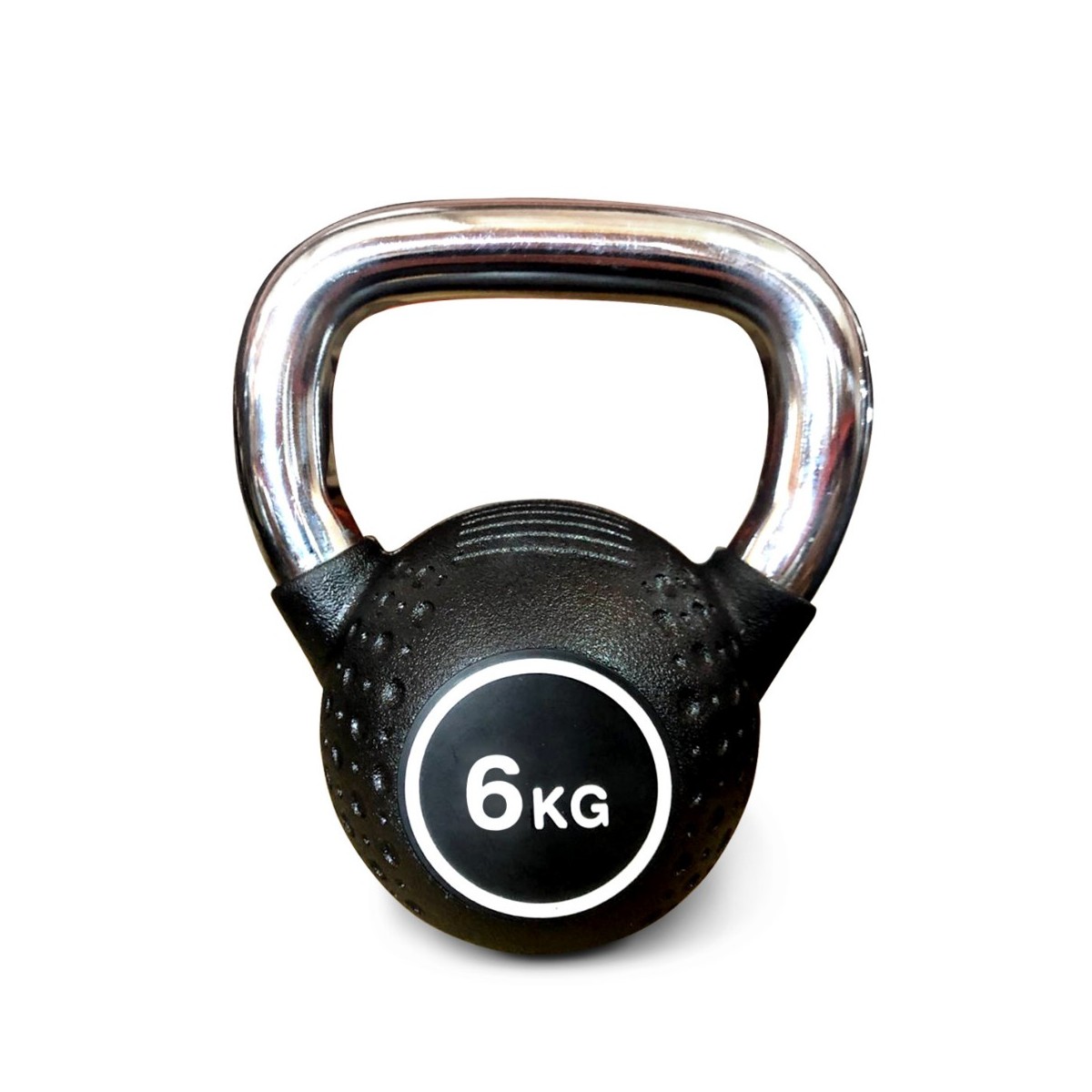 Гиря полиуретановая с хромированной ручкой Protrain KB2015-6