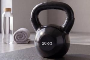 Гиря чугунная винил 20 кг (модель: К-4) VictoryFit VF-KV200