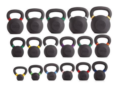 Гиря чугунная с цветным кольцом 8 кг (модель: К-3) VictoryFit VF-KCR080