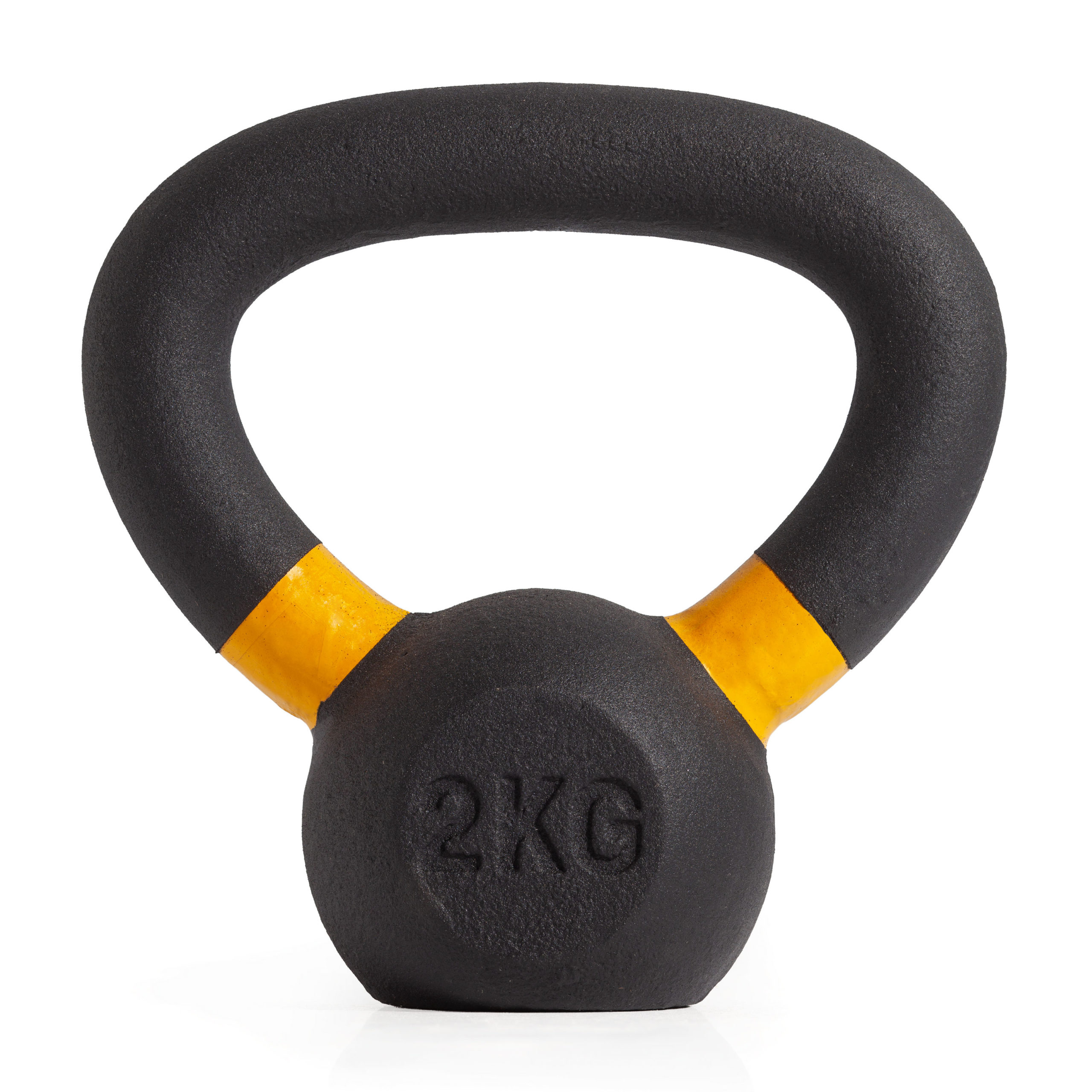 Гиря чугунная с цветным кольцом 2 кг (модель: К-3) VictoryFit VF-KCR020