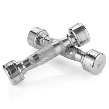 Гантель хром 1 кг (2 штуки) VictoryFit VF-CR010-2