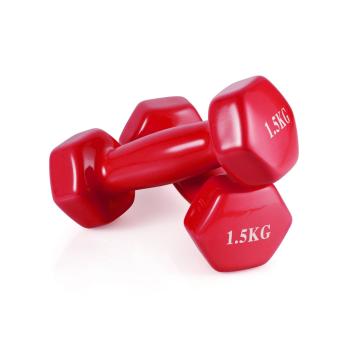 Гантель неразборная 1,5 кг. винил (2 штуки) VictoryFit VF-DV015-2
