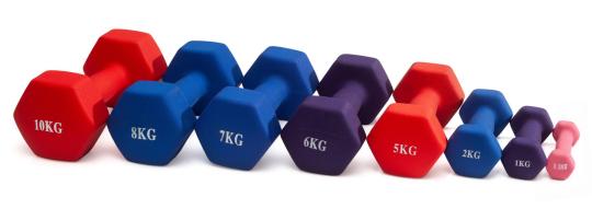 Гантель неразборная гексагональная неопрен 3 кг (черная) VictoryFit VF-DHN030