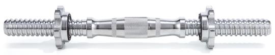 Гриф для гантелей 25 мм. Длина 350 мм. анатомический (под гайку) VictoryFit VF-S2535