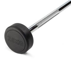 Штанга неразборная обрезиненная 7,5 кг. Прямой гриф. VictoryFit VF-DX4075