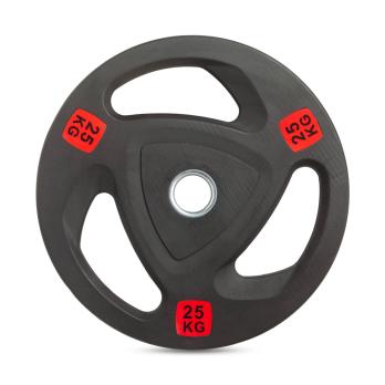 Диск 51 мм. NEO обрезиненный с 3-мя хватами 25 кг, VictoryFit VF-ST51250