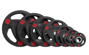 Диск 51 мм. NEO обрезиненный с 3-мя хватами 15 кг, VictoryFit VF-ST51150