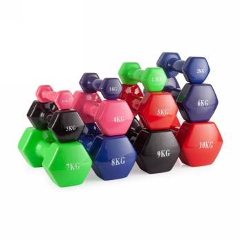 Гантель неразборная 5 кг. винил VictoryFit VF-DV050