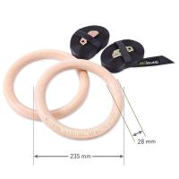 Кольца гимнастические деревянные MD Buddy MD1352