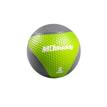 Медицинбол MD Buddy MD1240 7 кг, двухцветный, сиренево-зеленый
