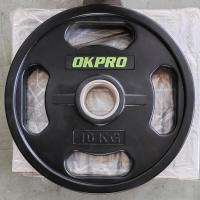 Диск обрезиненный с хватами 10 кг OKPRO OK2009E