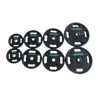 Диск обрезиненный с хватами 25 кг OKPRO OK2009E