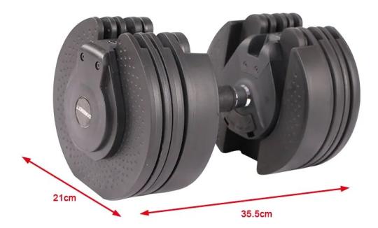 Гантель наборная 2,3-20 кг OKPRO OK1035B