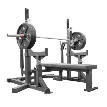 Скамья для жима олимпийская домкратная / стойка для приседаний IPF Gymmaster SS-27