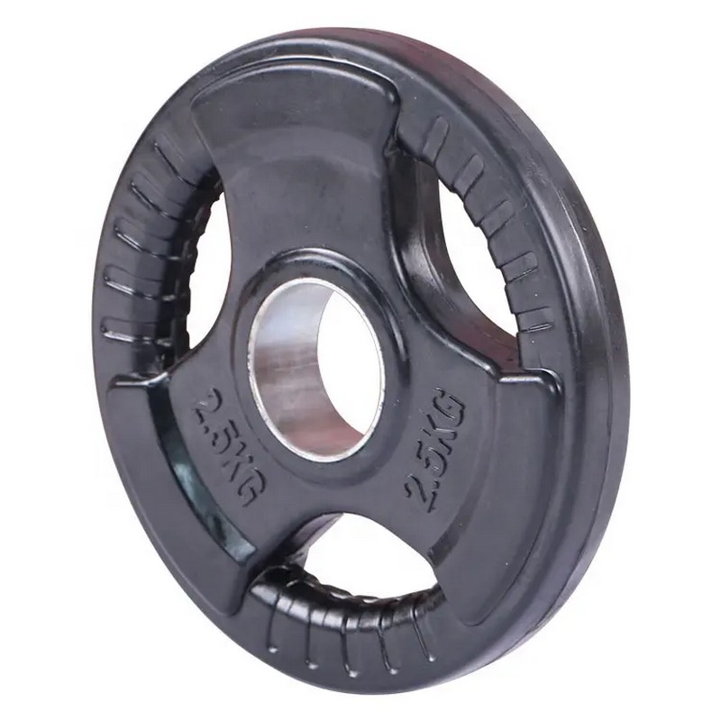 Диск обрезиненный тренировочный с тройным хватом OKPRO OK2005 2,5 кг