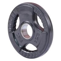 Диск обрезиненный тренировочный с тройным хватом OKPRO OK2005 2,5 кг