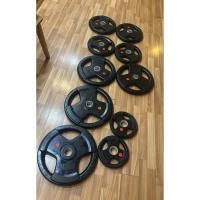 Диск обрезиненный с тройным хватом Gymmaster ANA-008 15кг