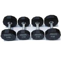 Гантельный полиуретановый ряд от 2,5 до 25 кг, шаг 2,5 кг Gymmaster ANA-072