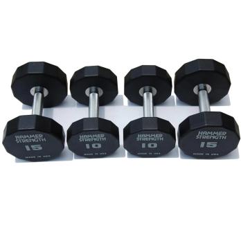 Гантельный полиуретановый ряд от 2,5 до 25 кг, шаг 2,5 кг Gymmaster ANA-072