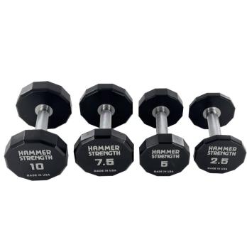 Гантельный полиуретановый ряд от 2,5 до 25 кг, шаг 2,5 кг Gymmaster ANA-072