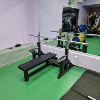 Скамья для жима лежа со страховочными упорами OKPRO OK9136B