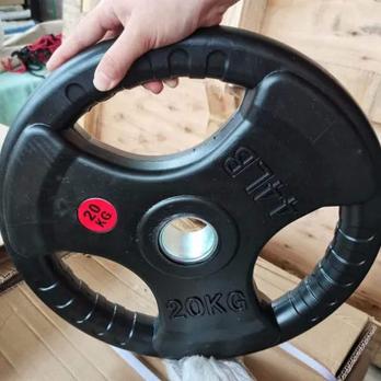 Диск обрезиненный с тройным хватом Gymmaster ANA-008 20кг