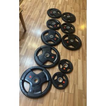 Диск обрезиненный с тройным хватом Gymmaster ANA-008 5кг