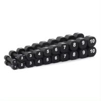 Гантельный ряд полиуретановый OKPRO OK1025C (от 1 до 10 кг, шаг 1 кг)