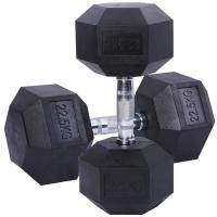 Гантельный ряд от 1 до 10 кг (10 пар) шаг 1 кг Gymmaster ANA-101