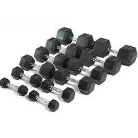 Гантельный ряд от 1 до 10 кг (10 пар) шаг 1 кг Gymmaster ANA-101