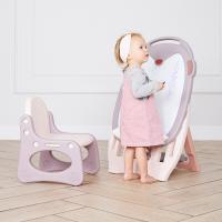 Развивающий детский мольберт UNIX Kids розовый