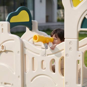 Игровой комплекс UNIX Kids Playhouse / Игровой домик с горкой и качелями