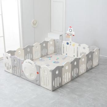 Манеж UNIX Kids Supreme Space / Премиальный 200x240 см серый