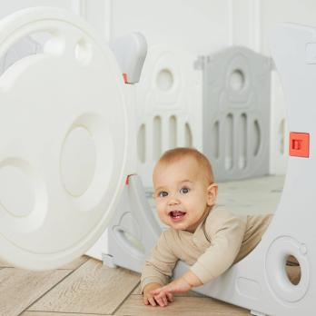 Манеж UNIX Kids Supreme Space / Премиальный 200x240 см серый