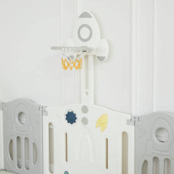 Манеж UNIX Kids Supreme Space / Премиальный 200x240 см серый