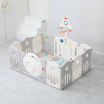 Манеж UNIX Kids Supreme Space / Премиальный 200x240 см серый