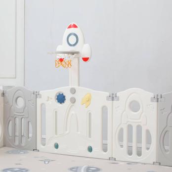 Манеж UNIX Kids Supreme Space / Премиальный 200x240 см серый